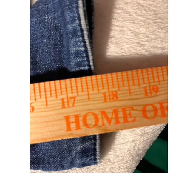 Candace Cameron Bure 20W Denim Jacket Button Front Jean Shacket Medium Wash - Picture 14 of 15